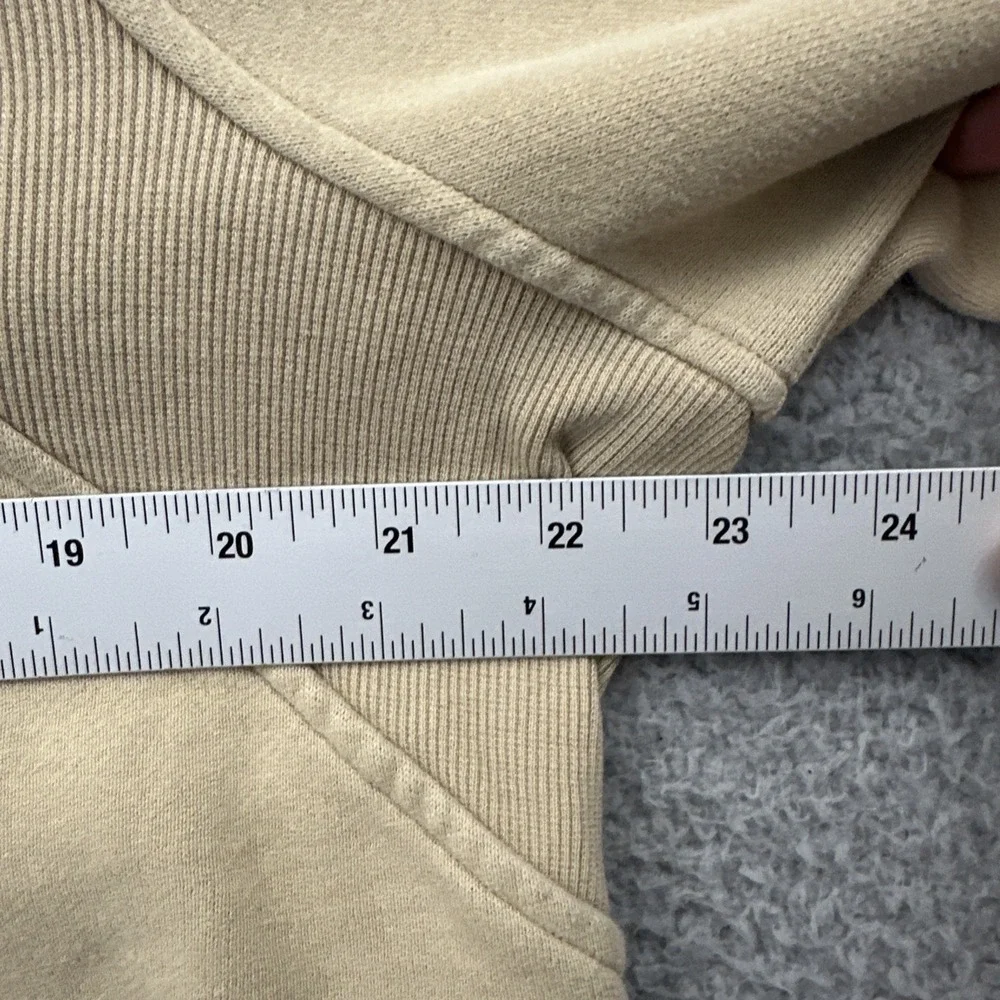 Lululemon Scuba Oversized Funnel Neck Half Zip Sweatshirt Trench Tan Women's M/L